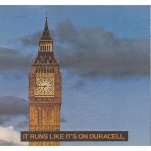 Vintage 1992 Duracell Print Ad Big Ben London England Battery Advertising